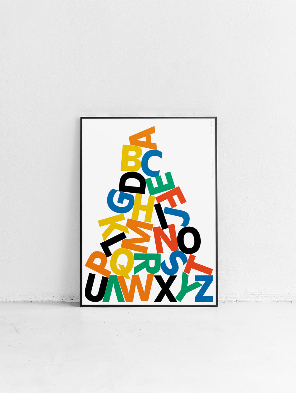 Pile Alphabet English Poster