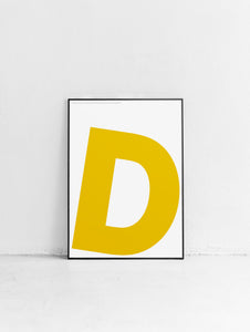 Letter D Poster
