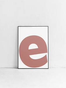 Letter E Poster