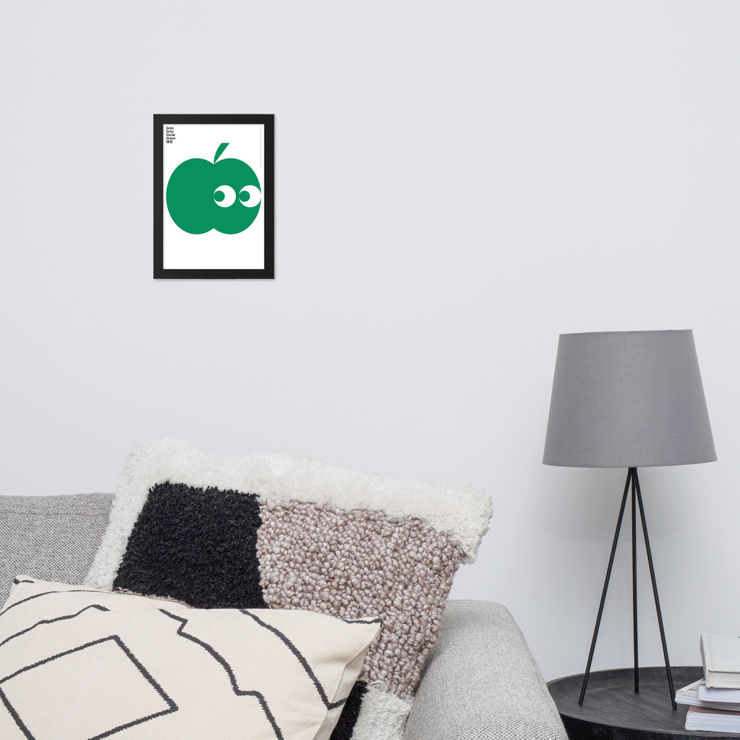 Framed Green Apple Poster