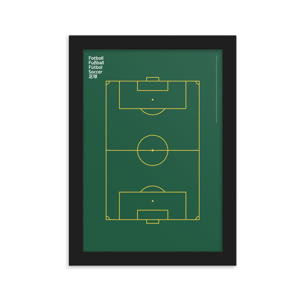 Framed Sport Soccer Field