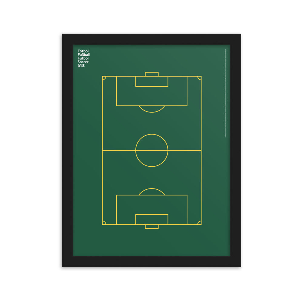 Framed Sport Soccer Field