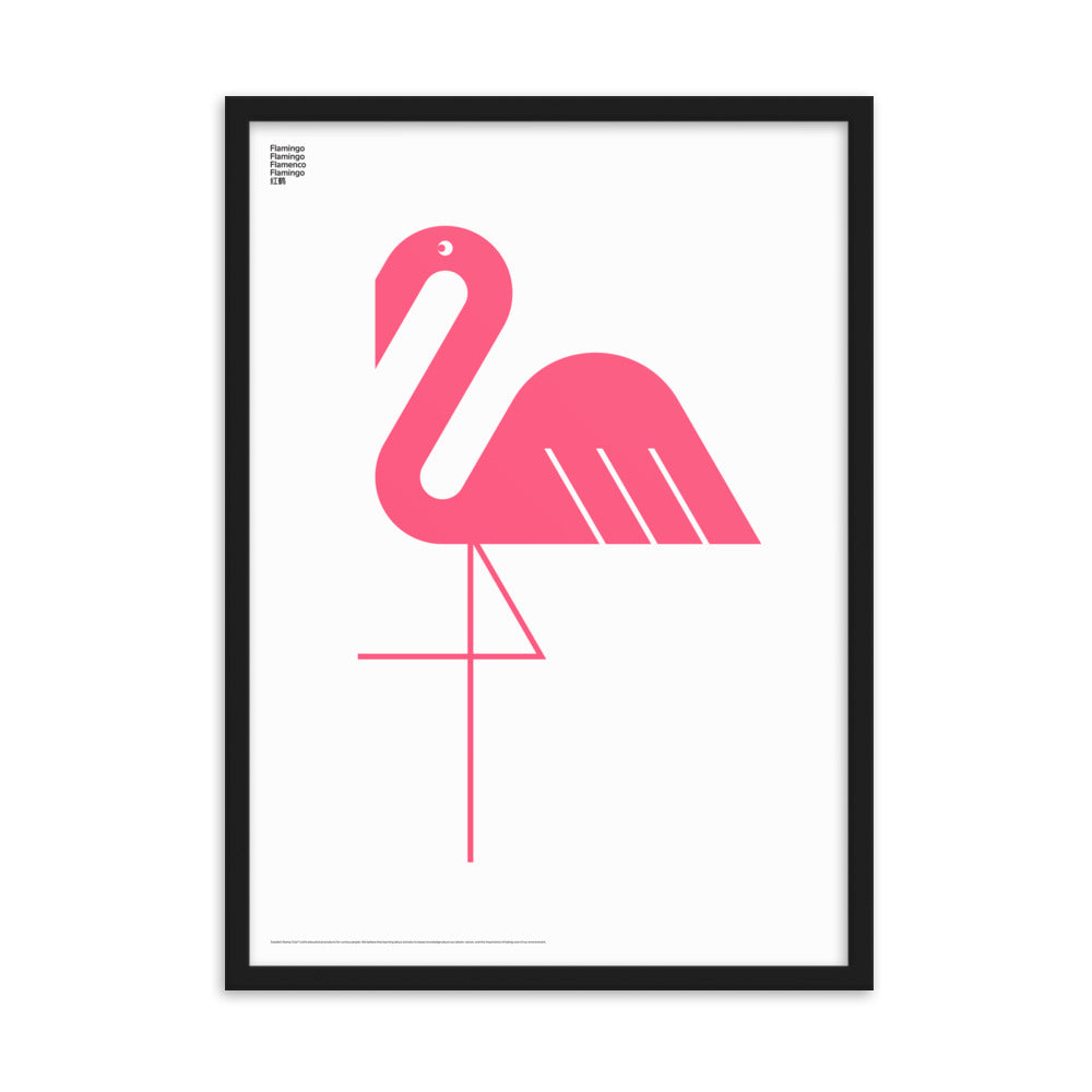 Framed Animal Flamingo Poster