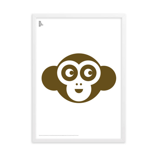 Framed Animal Monkey Poster