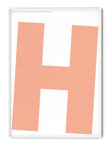Letter H Poster