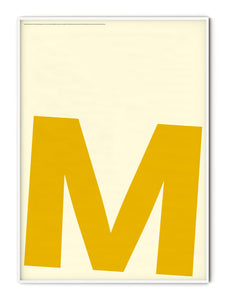 Letter M Poster