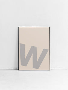 Letter W Poster