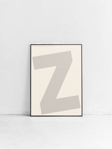 Letter Z Poster