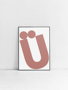 Letter Ü Poster