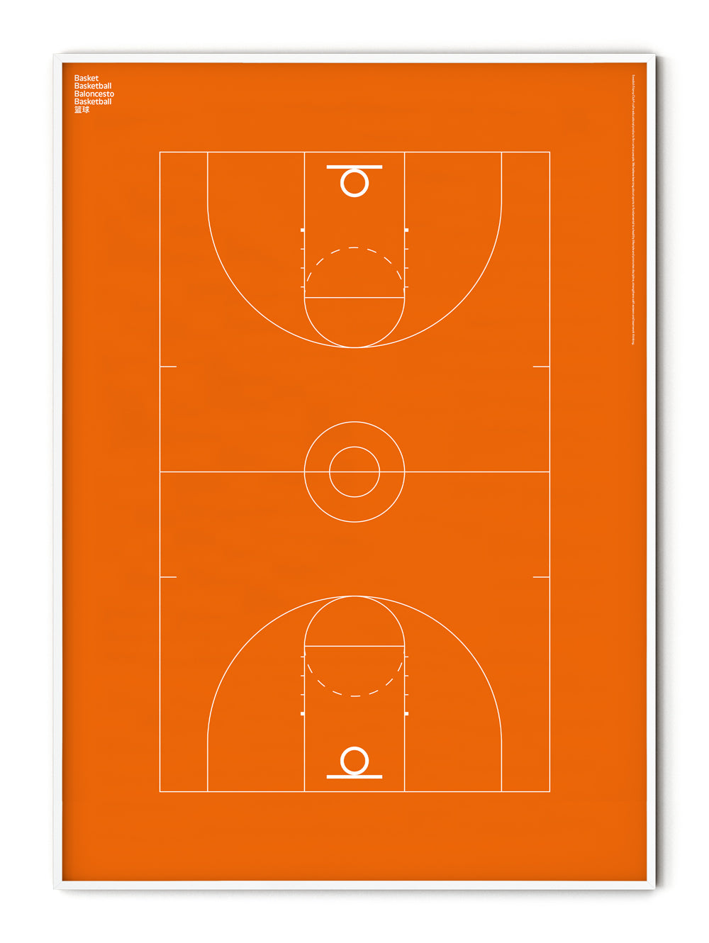 Sport Basketball Court Poster