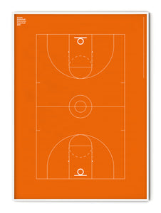 Sport Basketball Court Poster