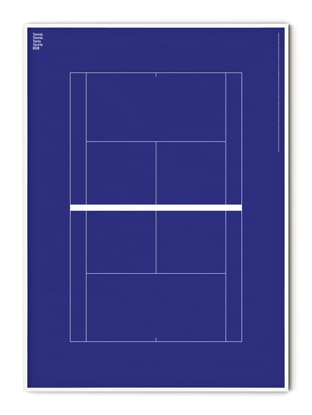 Sport Tennis Court Poster