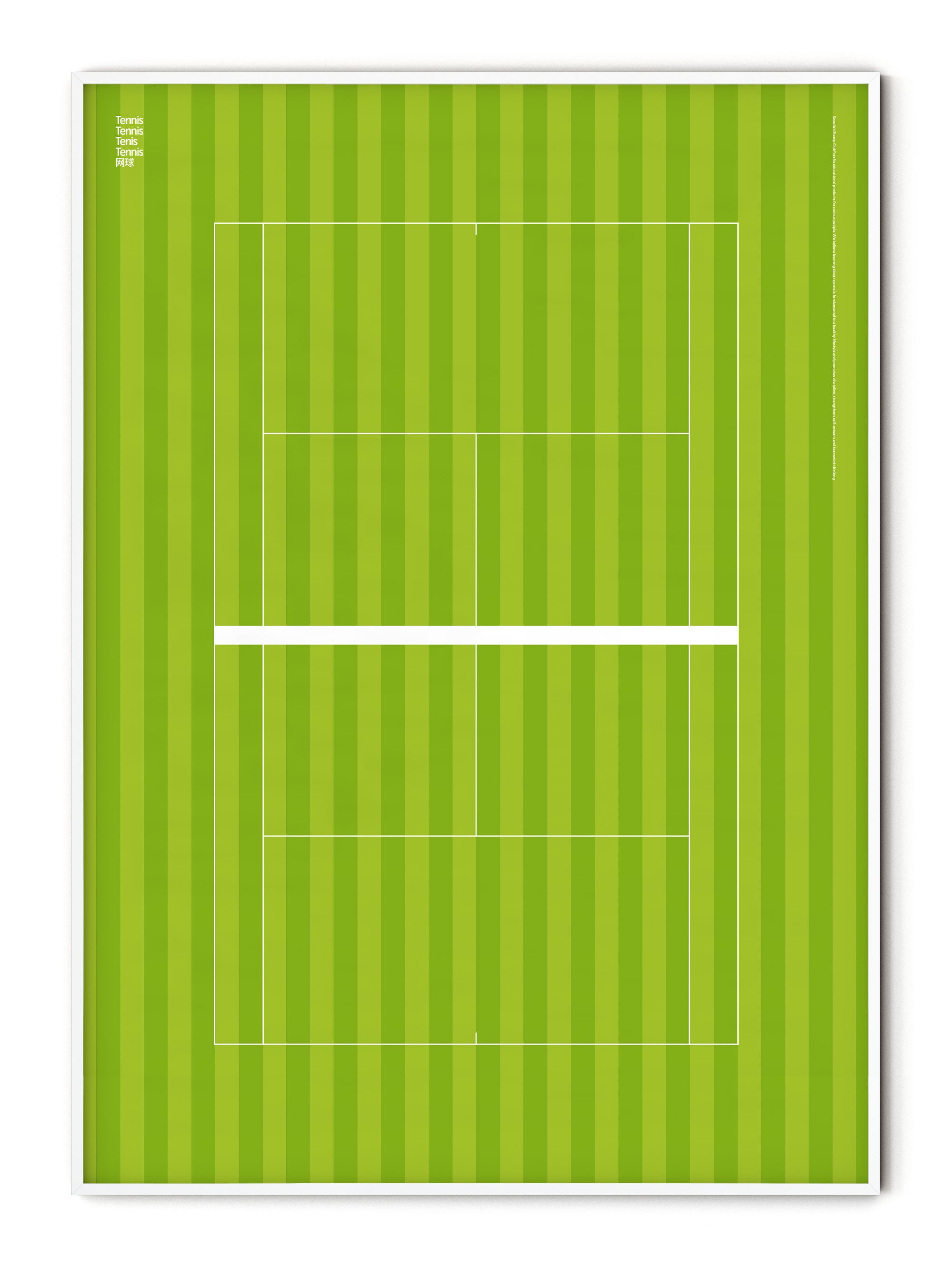 Sport Tennis Court Wimbledon Poster