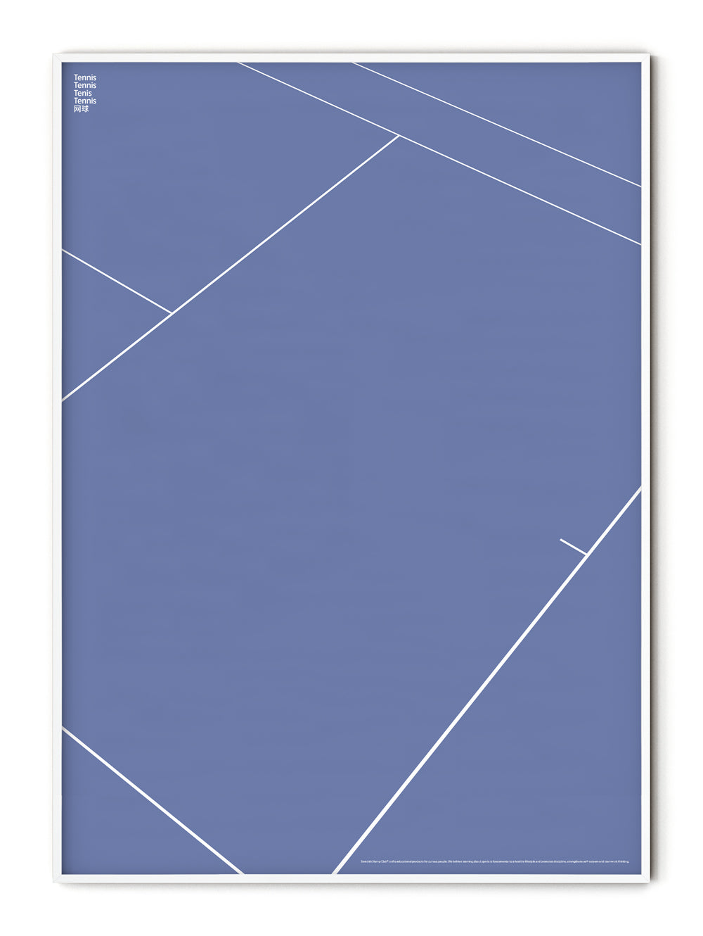 Sport Tennis Court Detail Poster