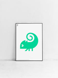 Animal Iguana Poster