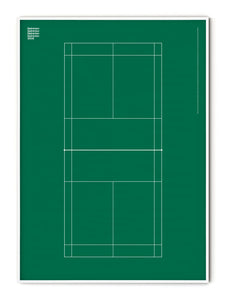 Sport Badminton Green Poster
