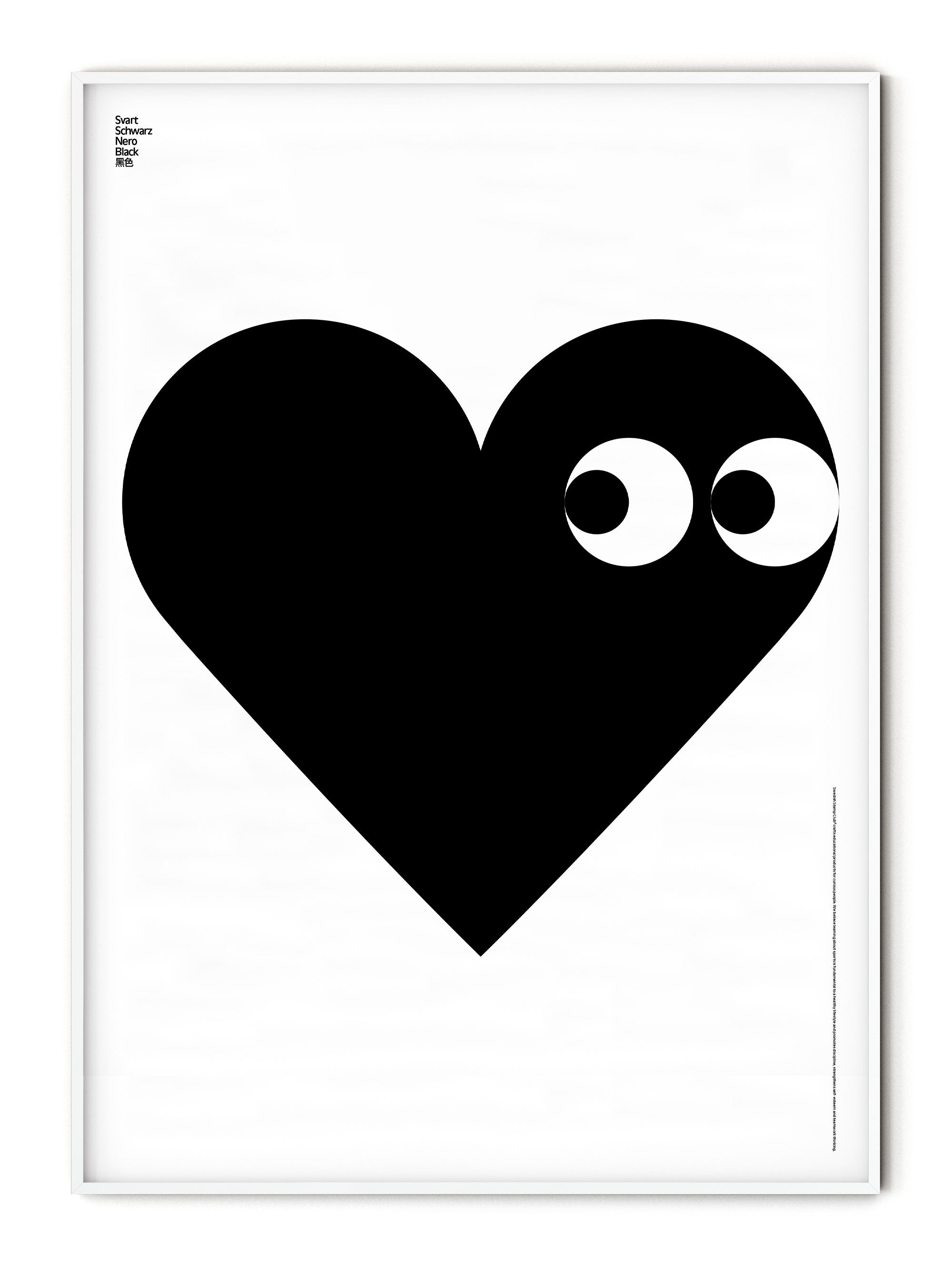 Translated Black Poster (Heart)
